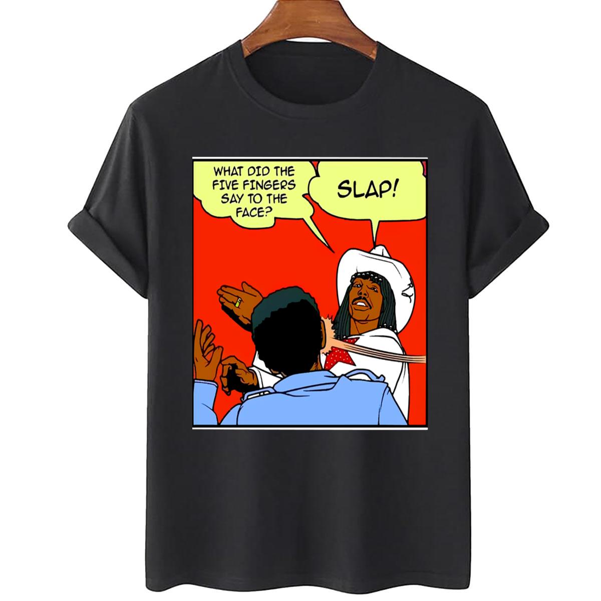 Dave Chappelle Slap Comic Strip Parody Unisex T-Shirt