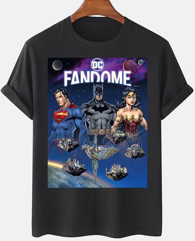 DC  Fandome Superman Batman Wonder Woman T-Shirt