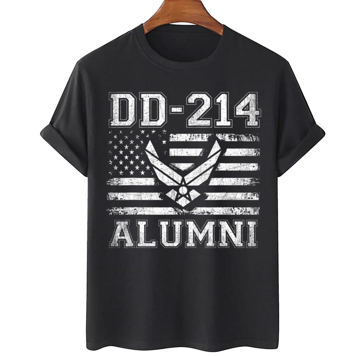 DD-214 US Air Force Alumni Military Veteran T-Shirt