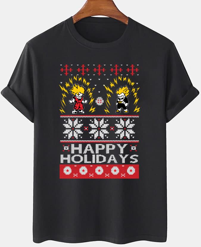 Dragon Ball T-Shirt Happy Christmas Holidays