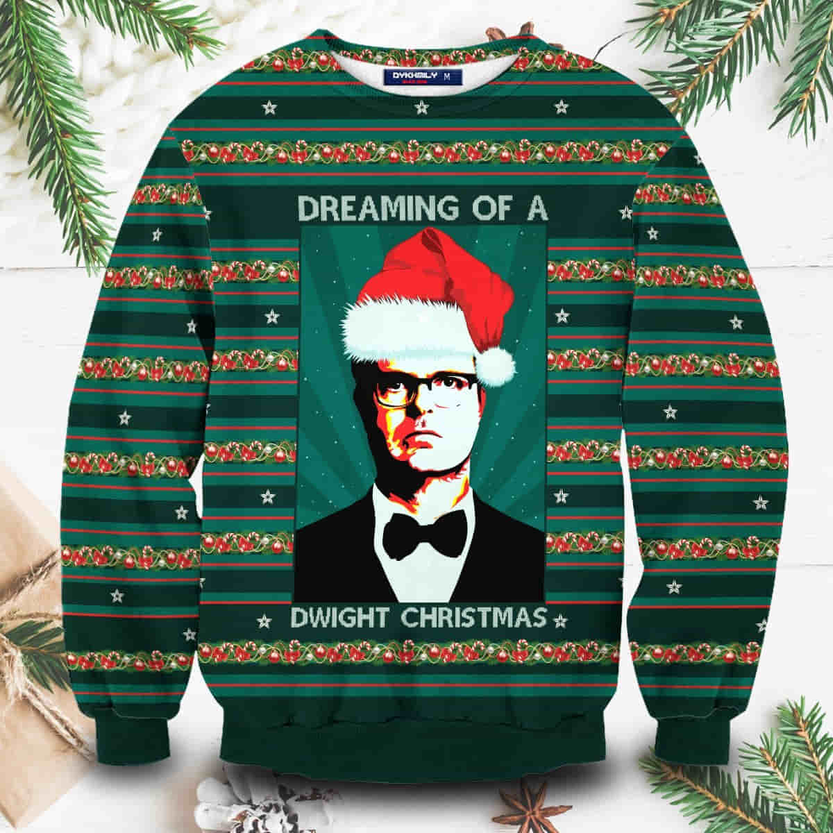 Dreaming Of Dwight Christmas Wool Knitted Sweater