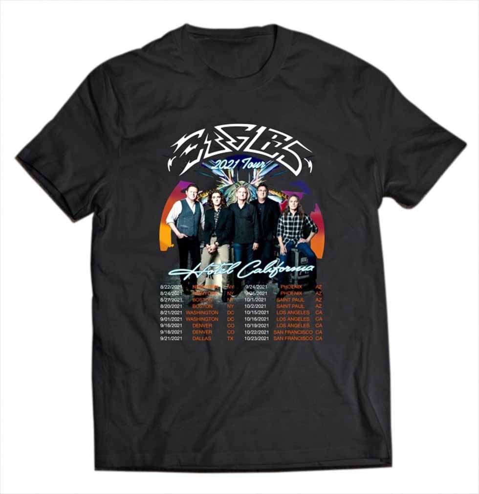 Eagles Band T-Shirt 2021 Tour Hotel California