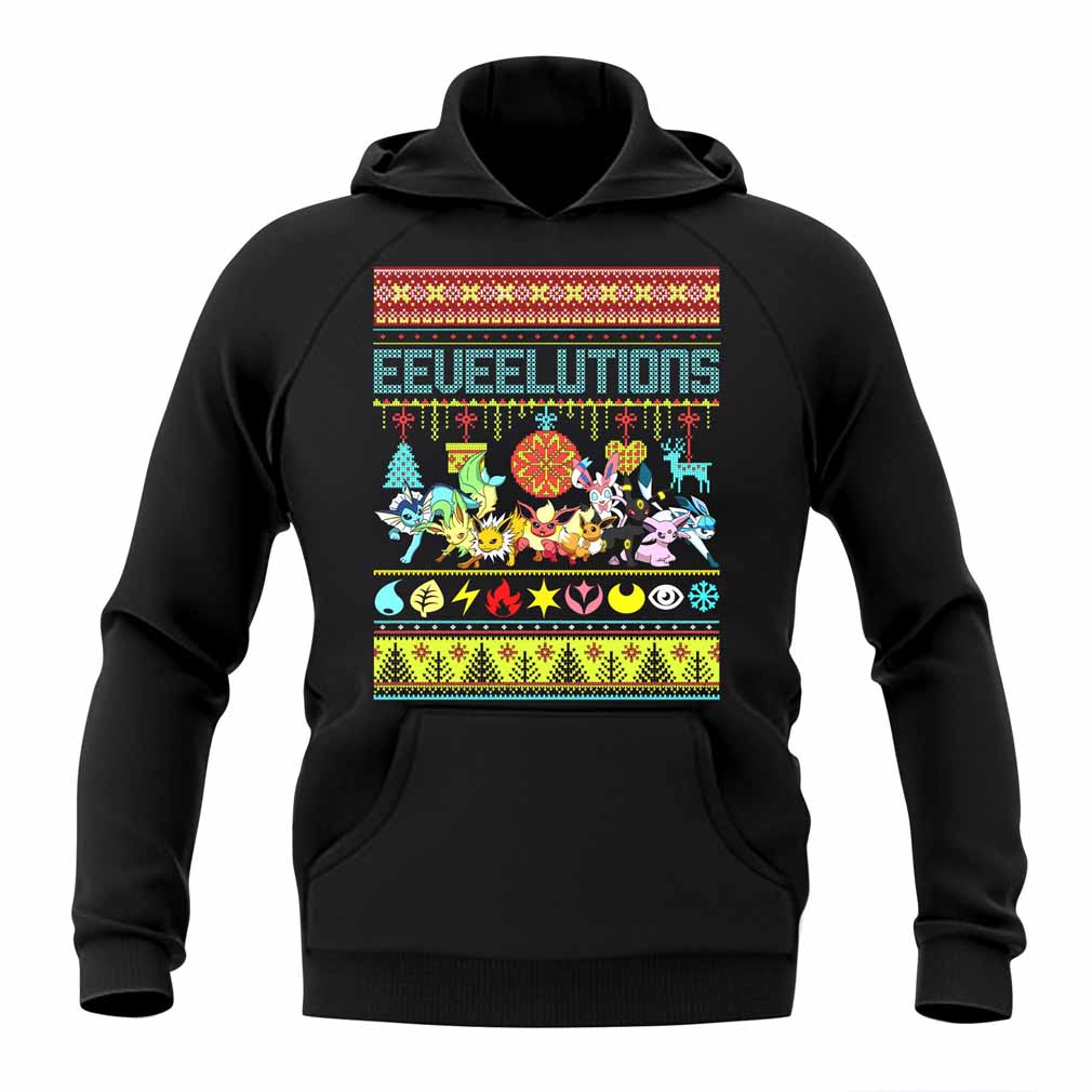 Eeveelutions Ugly Sweatshirt, Christmas Sweater Crewneck Shirt