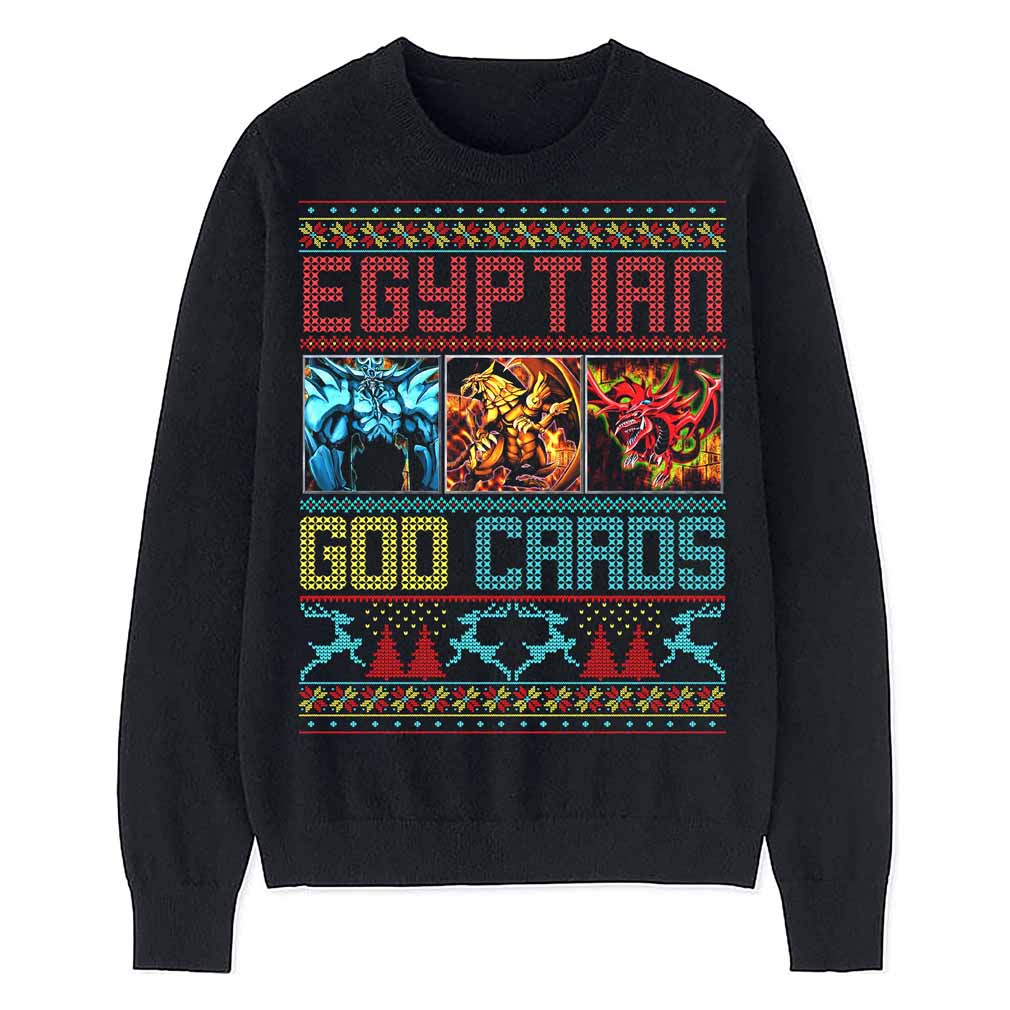 Egyptian God Cards Ugly Sweatshirt, Christmas Sweater Crewneck Shirt
