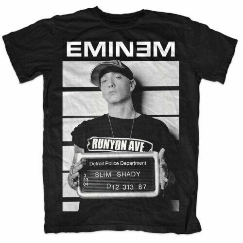 Eminem Arrest Mug Shot Photo T-shirt