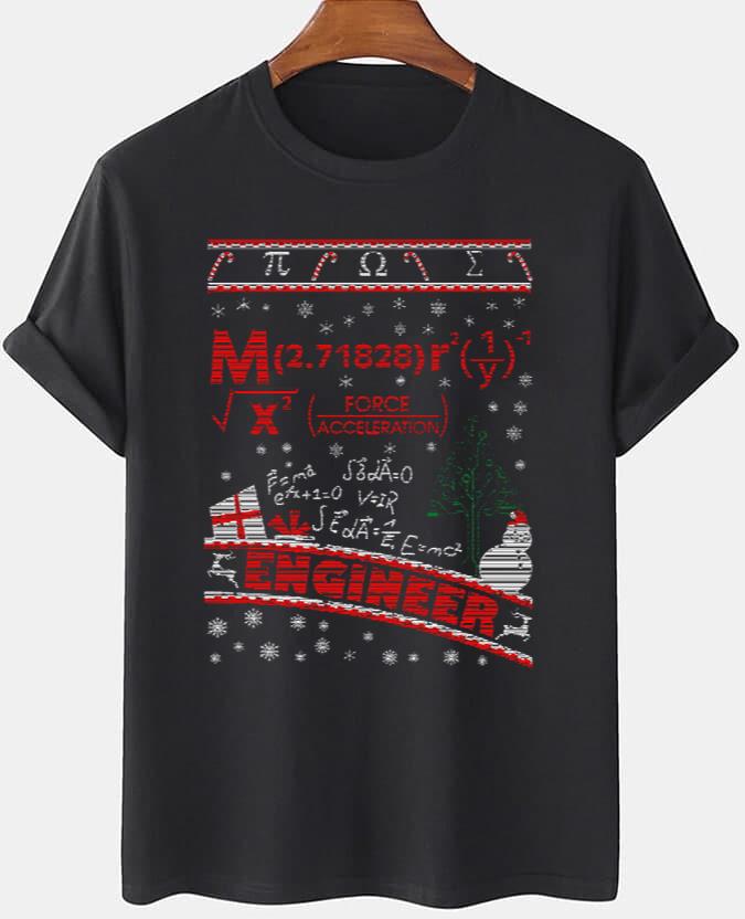Engineer Christmas Ugly T-Shirt