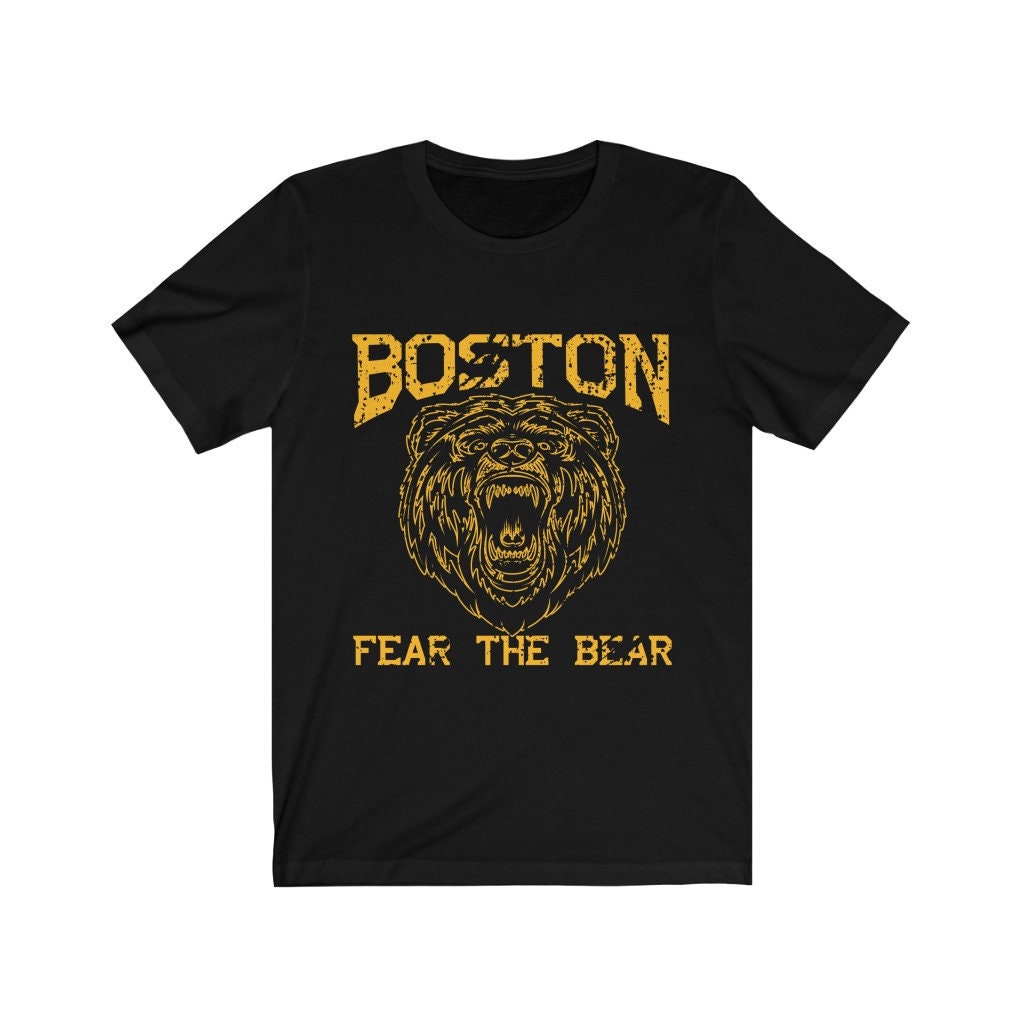 Fear The Bear T-Shirt Boston Hockey