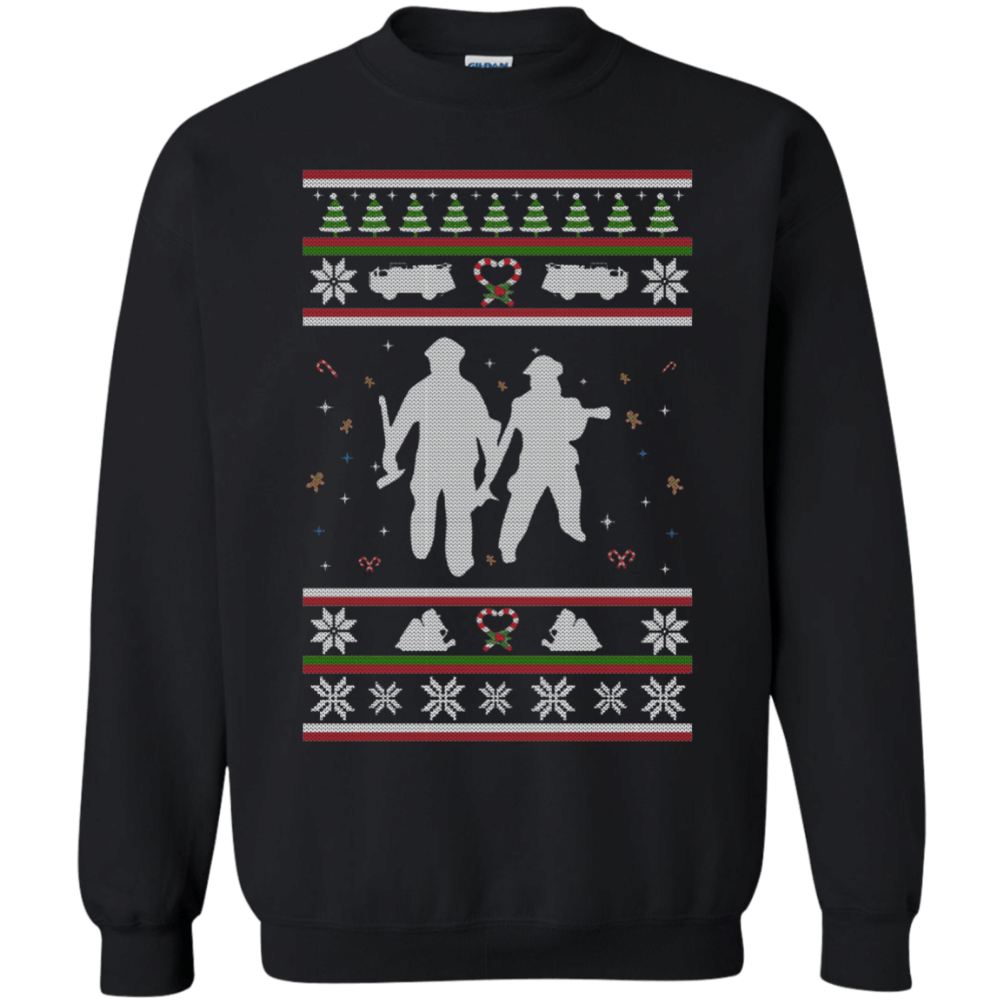 Firefighter Christmas Ugly Sweatshirts