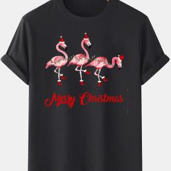 flamingo merry christmas tshirt efci867040