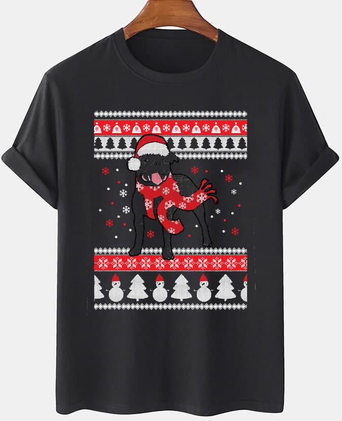 Funny Dog Christmas Uglt T-Shirt