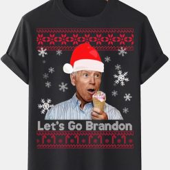 Funny Joe Biden T-Shirt Let’s Go Brandon Christmas