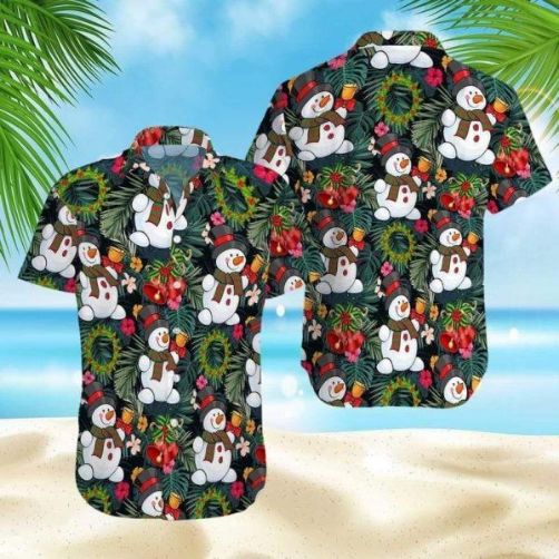 Funny Snowman Christmas Ding Dong Hawaii Shirt