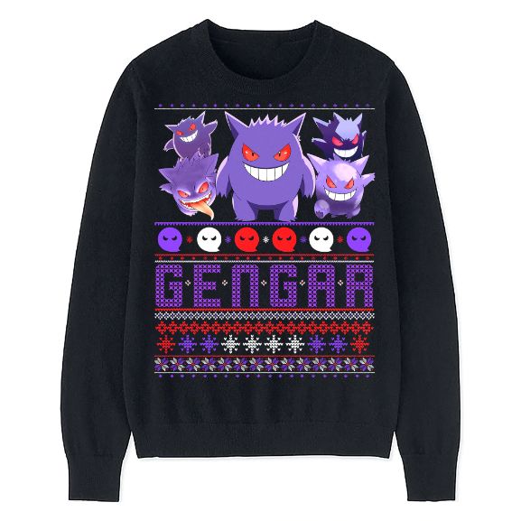 Gengar Ugly Sweatshirt Christmas