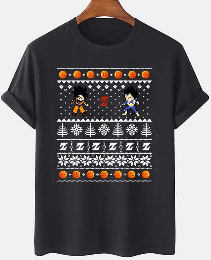Goku Christmas T-Shirt Ugly Style