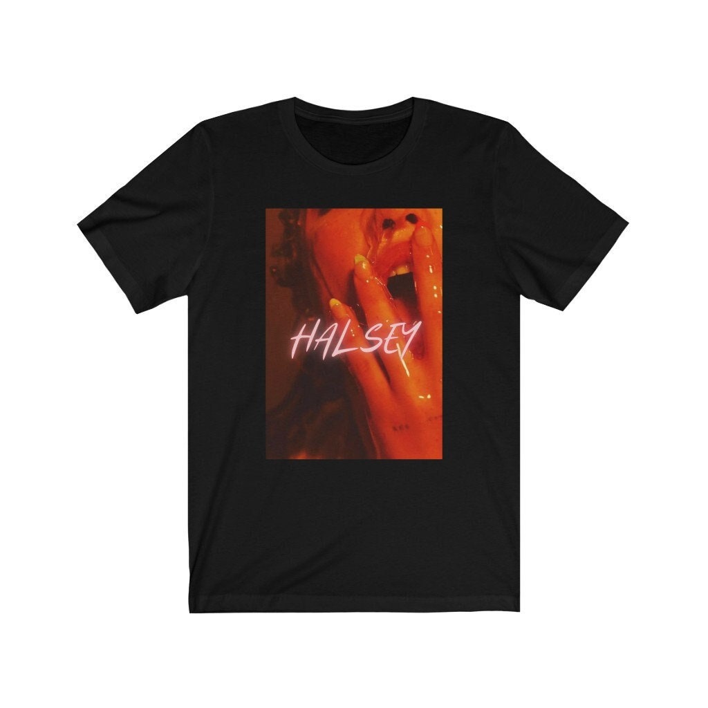 Halsey Unisex Black T-Shirt Retro