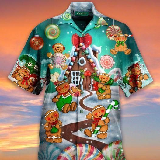 Happy Cookie With Christmas Hawaii Shirts
