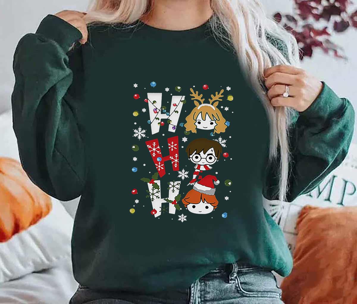 tee Doryti Horse Christmas Spirit Unisex Sweatshirt