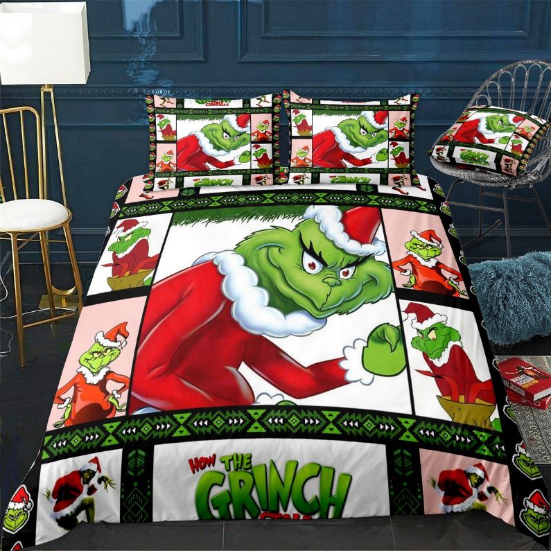 Grinch Stole 2 Bedding Set, Grinch Twin Bed Sheets