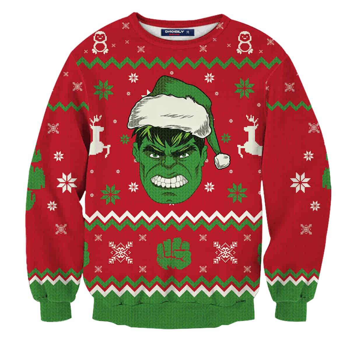 Hulk Smashin’ Wool Knitted Sweater, Christmas 3D Sweater