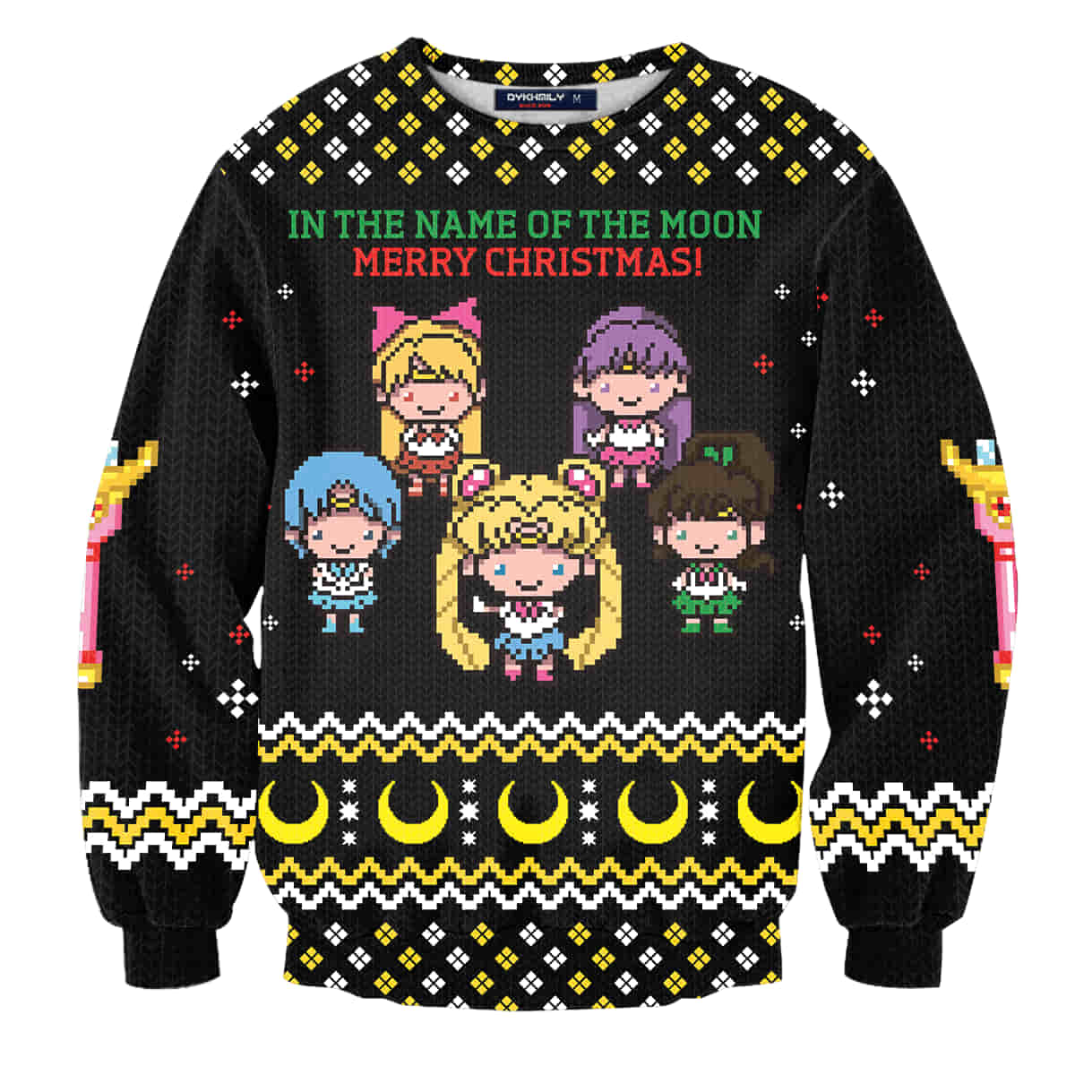 In The Name Of The Moon Wool Knitted Sweater, Sailor Moon 3d Sweater