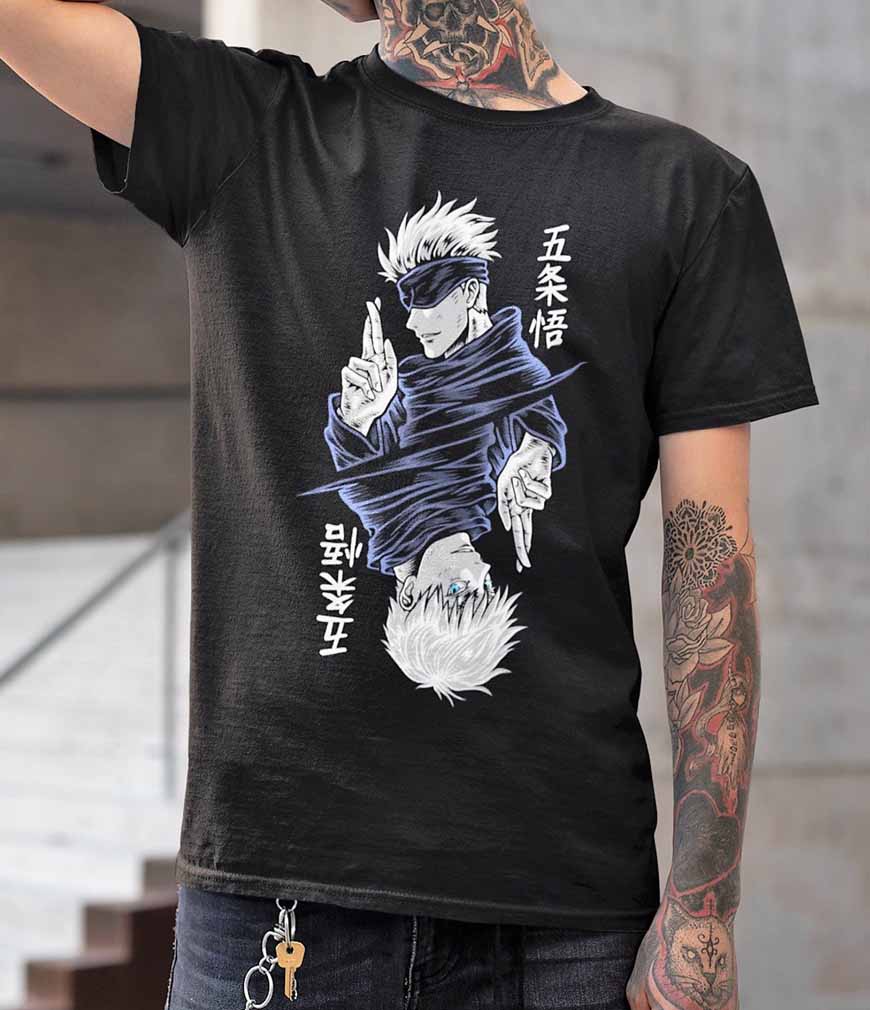 Jujutsu Kaisen Gojo Satoru Unisex T-shirt Black