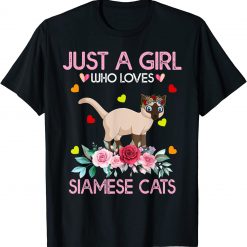 Just A Girl Who Loves Siamese Cats Unisex T-Shirt