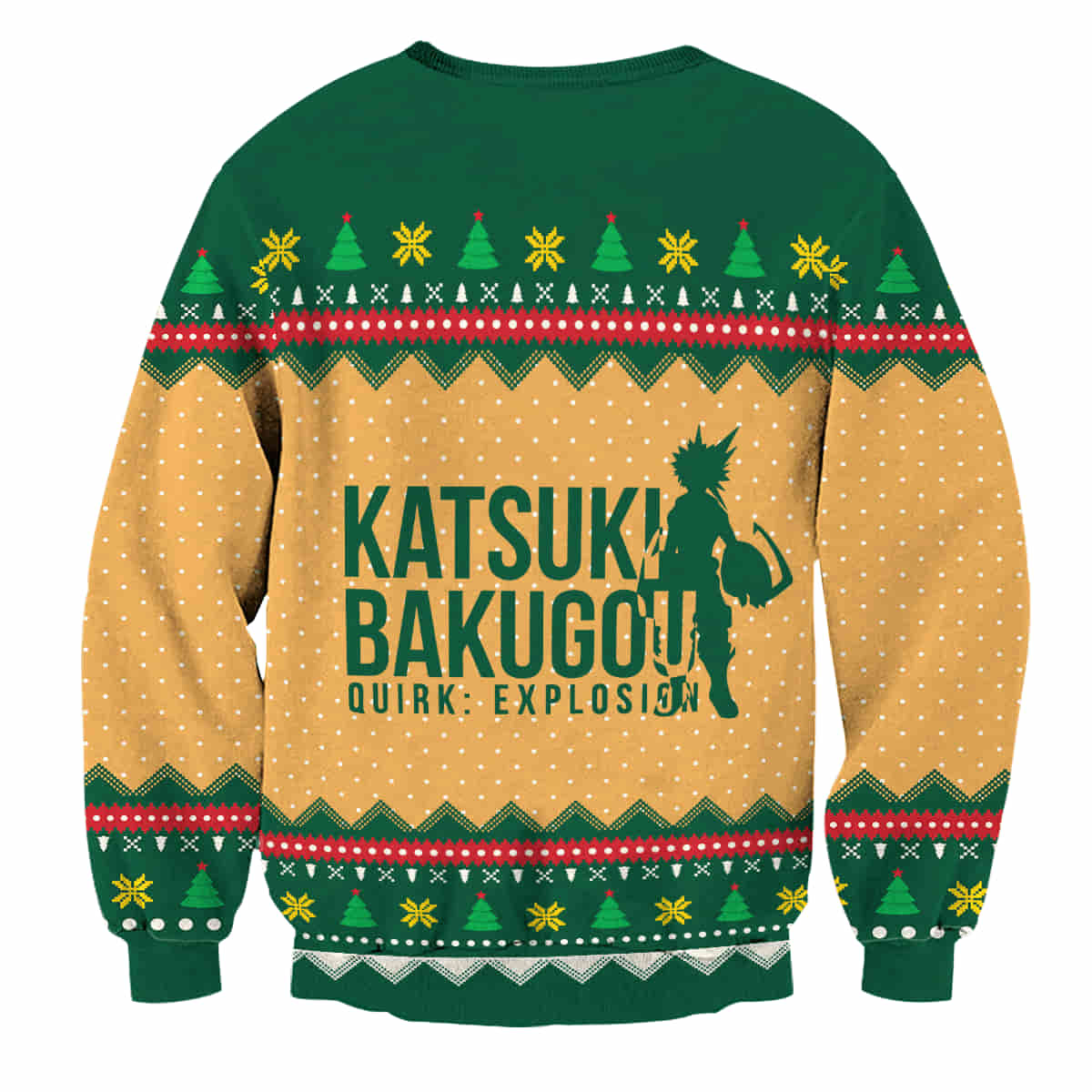 Katsuki Bakugou Wool Knitted Sweater, My Hero Academia Christmas 3D Sweater