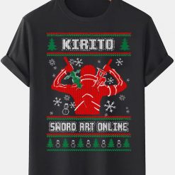 kirito sword christmas sao tshirt nydaw95949