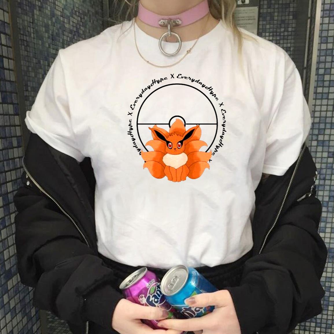 Kurama Eevee Naruto Parody Pokemon Anime Unisex T-Shirt, Sweatshirt, Hoodie