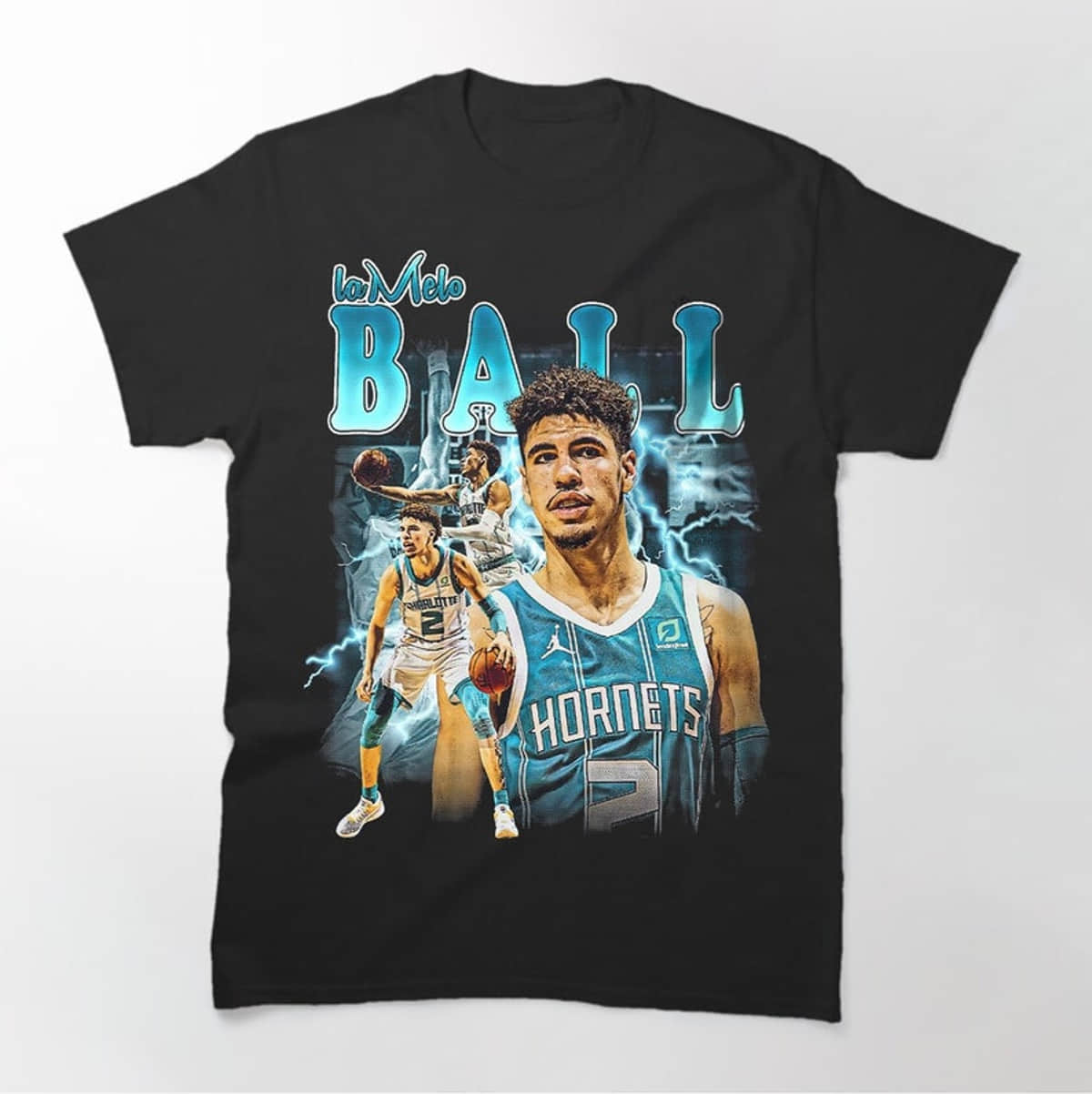 Lamelo Ball Charlotte Hornets NBA T-Shirt Bootleg Style