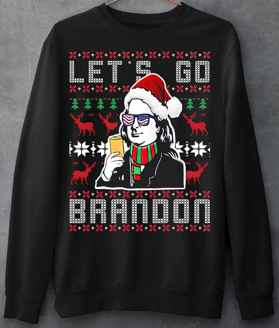 Let’s Go Brandon T-Shirt Christmas Benjamin