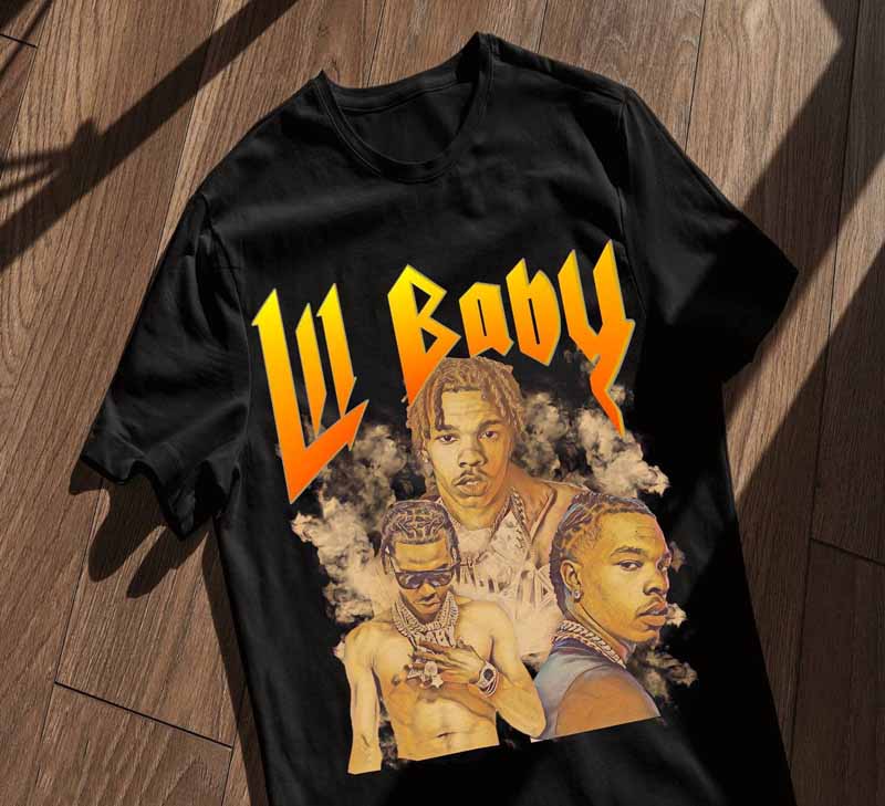 Lil Baby Rapper T-shirt Retro
