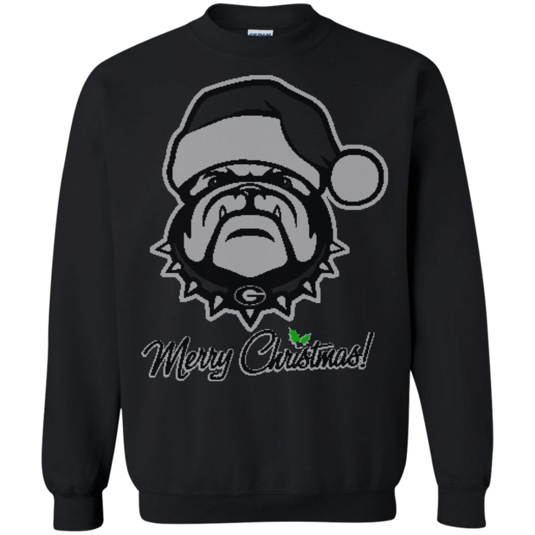 Merry Christmas Bulldog Sweatshirt