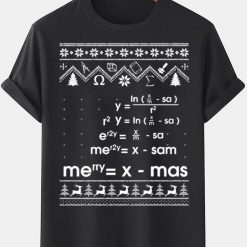merry christmas math equation ugly tshirt rgwux60728