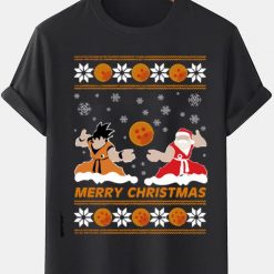 Merry Christmas Son Goku Santa Claus T-Shirt