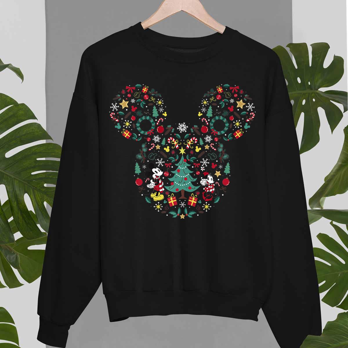 Mickey And Minnie Christmas Disney Unisex Sweatshirt