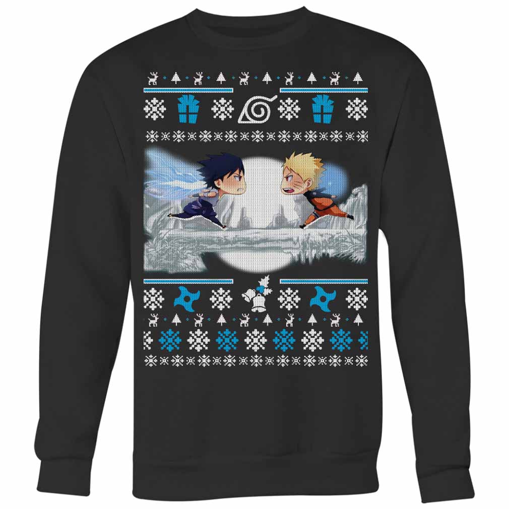 Naruto Christmas Black Ugly Sweatshirt