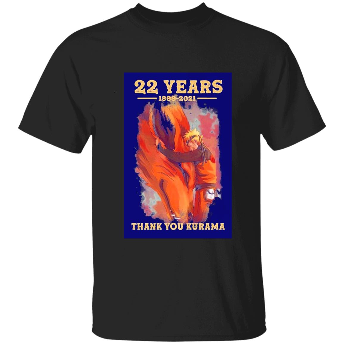 Naruto And Kurama 22 Years 1999-2021 Thank you Kurama Unisex T-Shirt, Sweatshirt, Hoodie