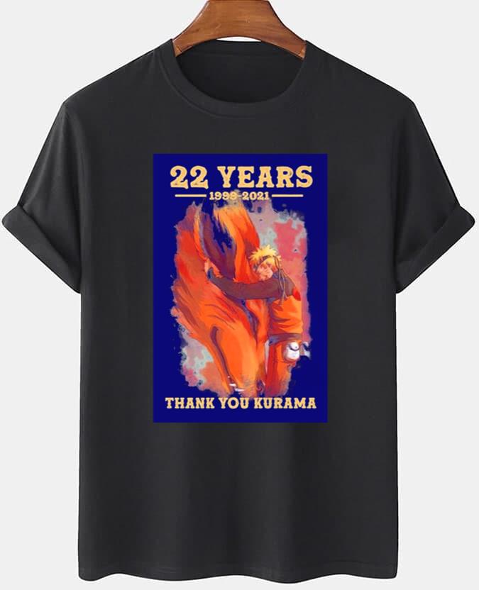 Naturo 22 Years T-Shirt 1999-2021 Thank You Kurama