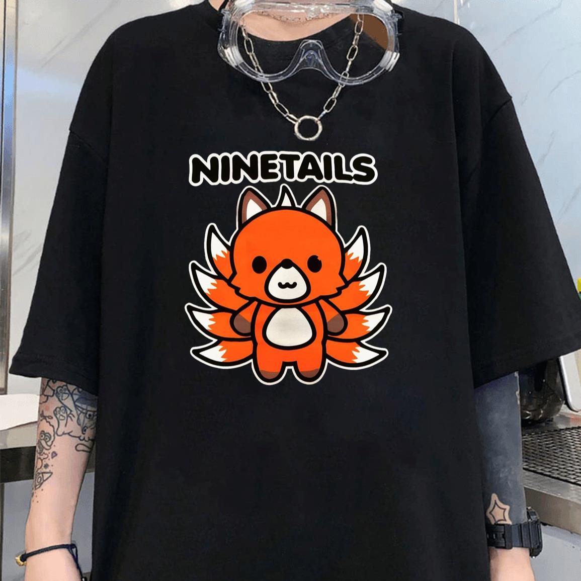 Kurama Nine Tails Kitsune Mascot Fox Naruto Anime Character Unisex T-Shirt, Sweatshirt, Hoodie