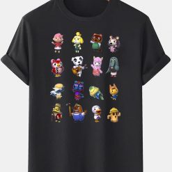 Nintendo Animal Crossing T-Shirt Villagers Line Up