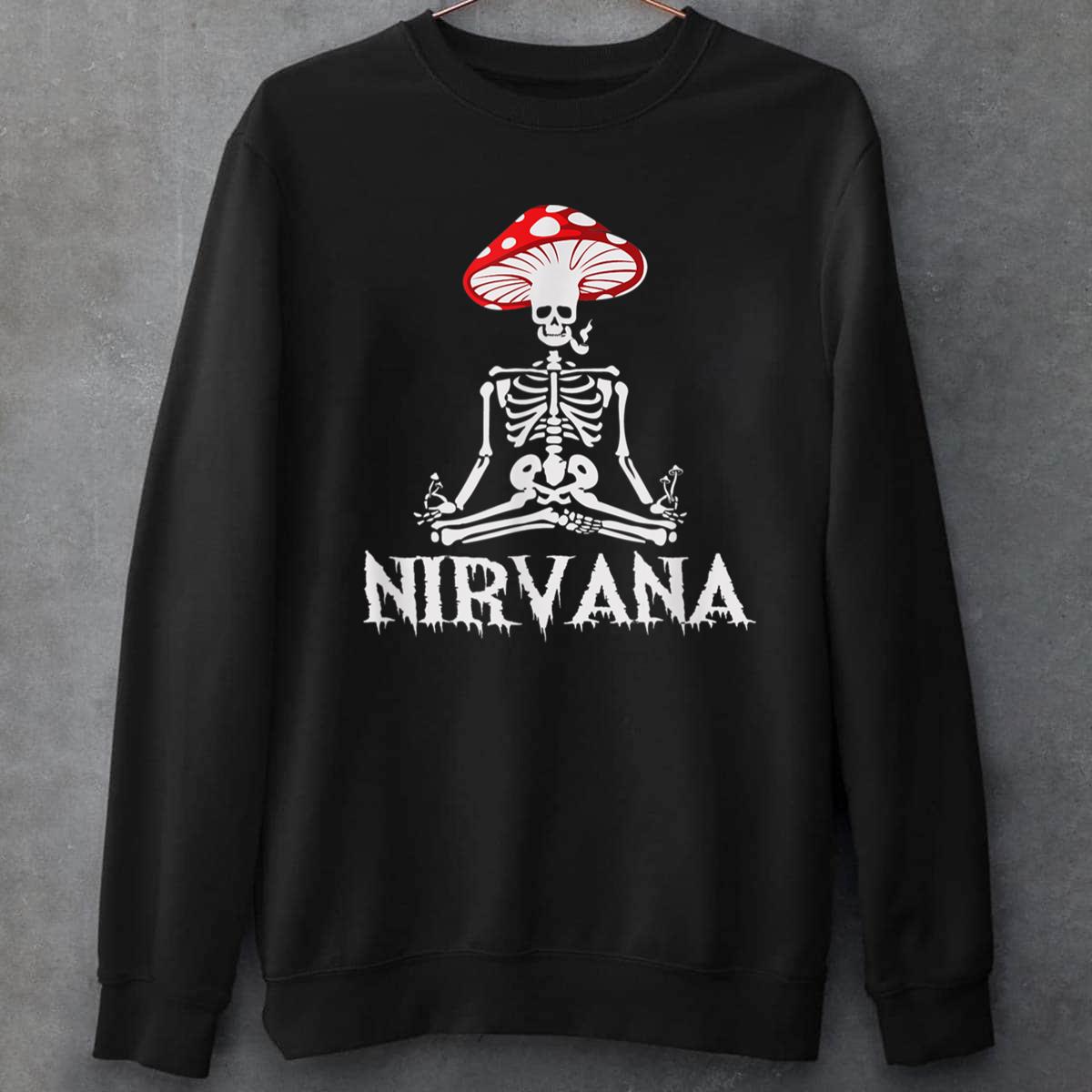 Nirvana Mushroom Skeleton Unisex T-Shirt