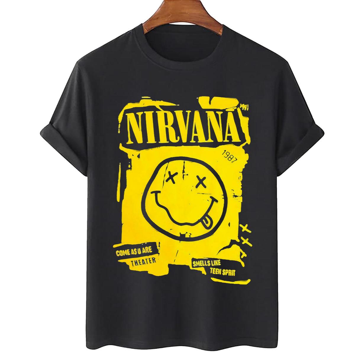 Nirvana Yellow Iconic Smiley Face Unisex T-Shirt
