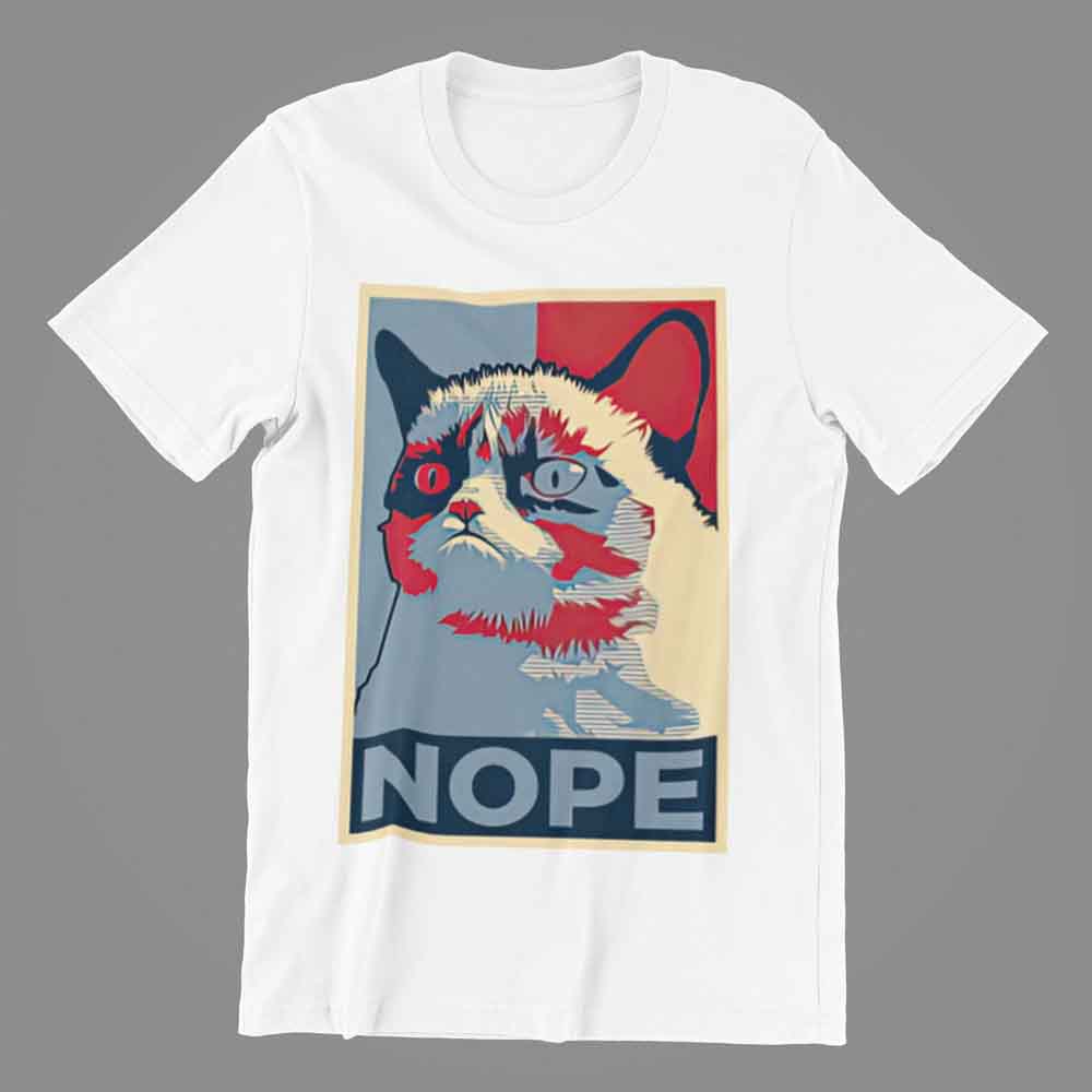 nope cat tshirt83435