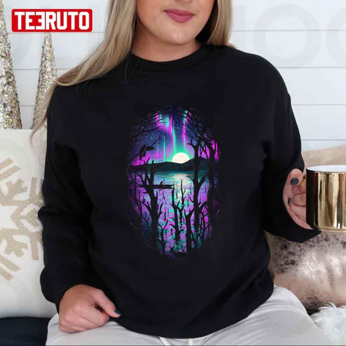 Northern Lights Aurora Unisex T-Shirt