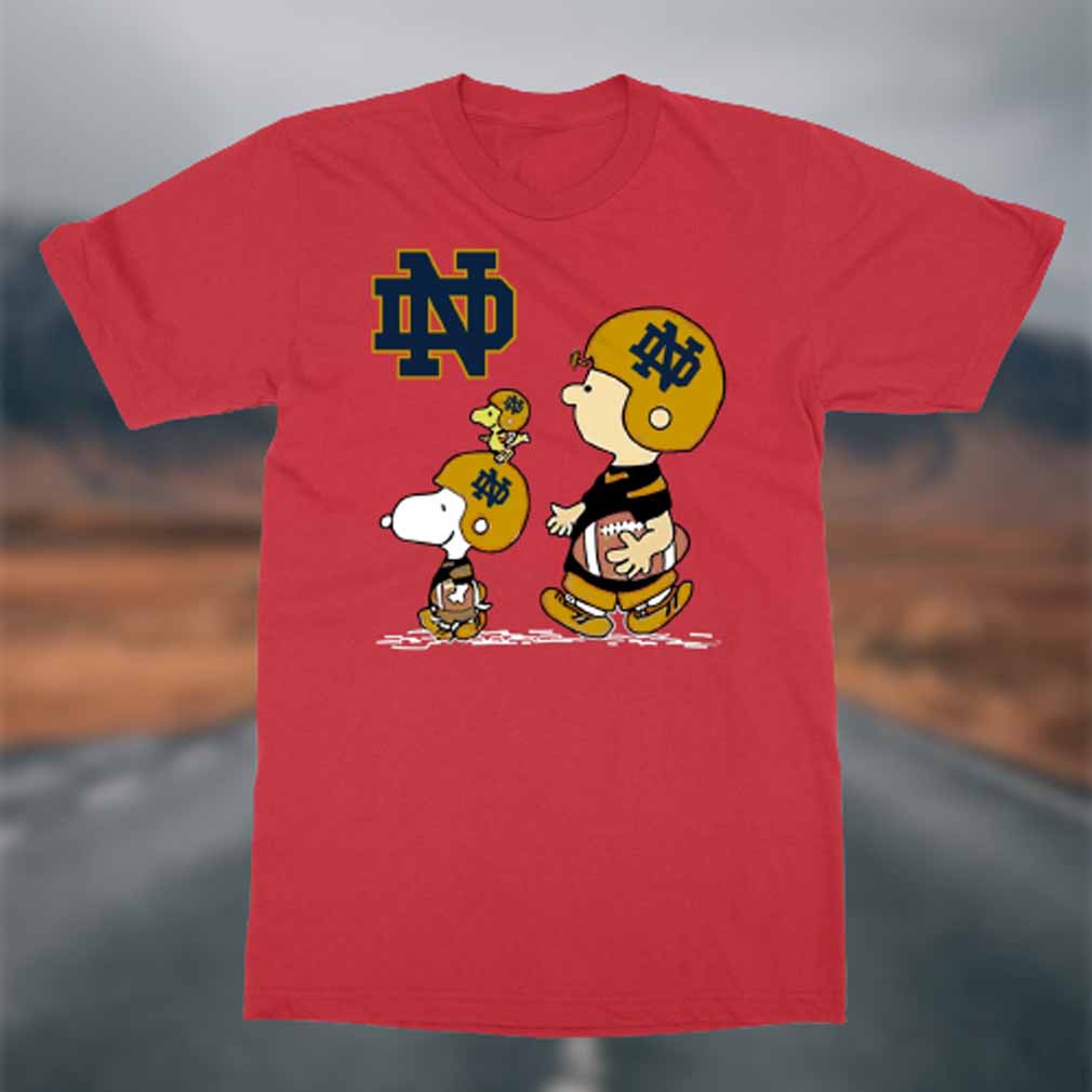 Notre Dame Head Snoopy T-Shirt