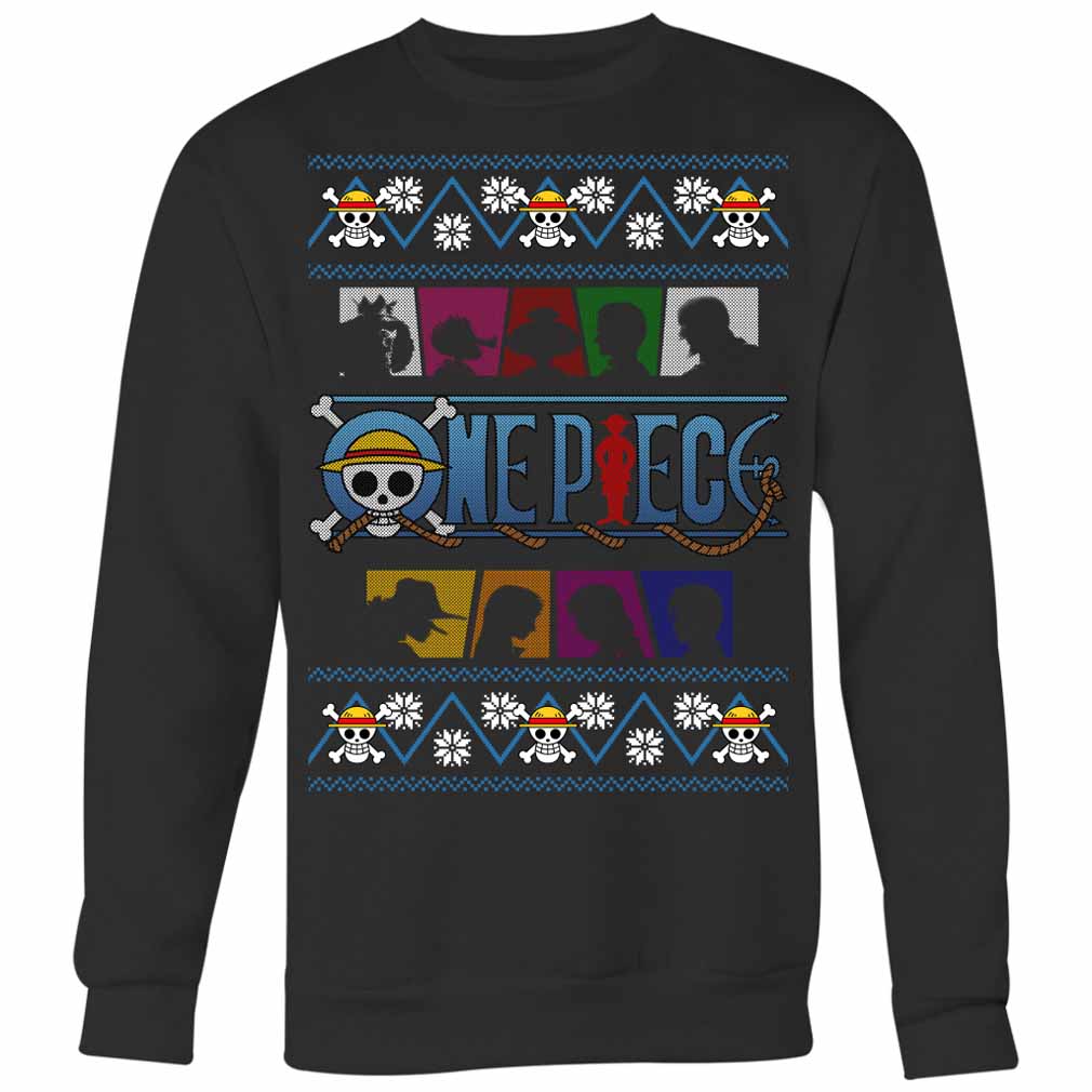 One Piece Christmas Sweatshirt Ugly Design