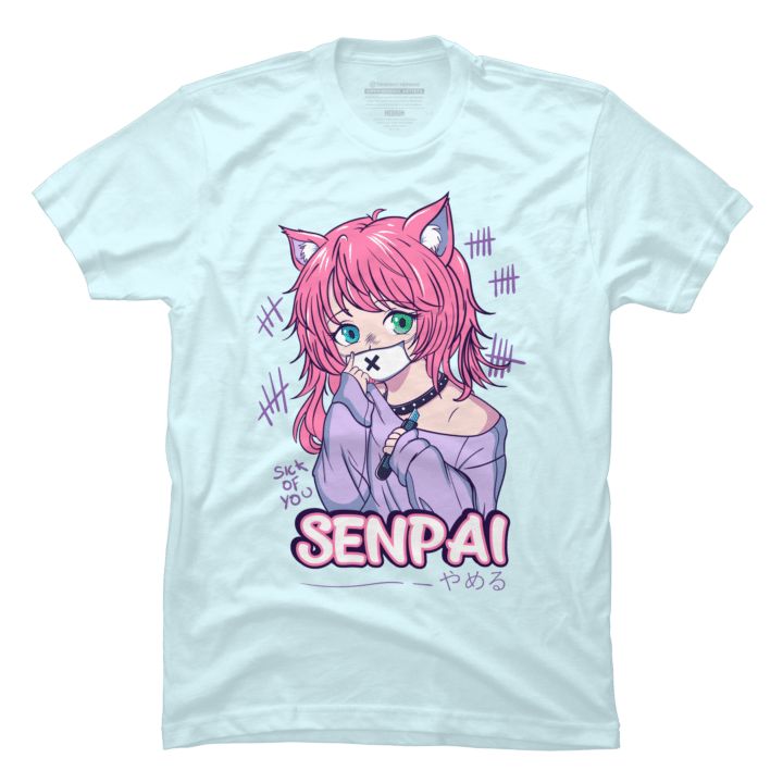 Pastel Goth Menhera Sick Kawaii Anime Neko Unisex T-Shirt