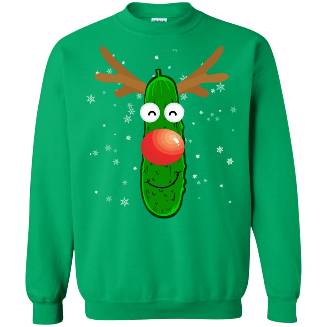 Pickle Reindeer Funny Christmas Unisex Sweatshirt