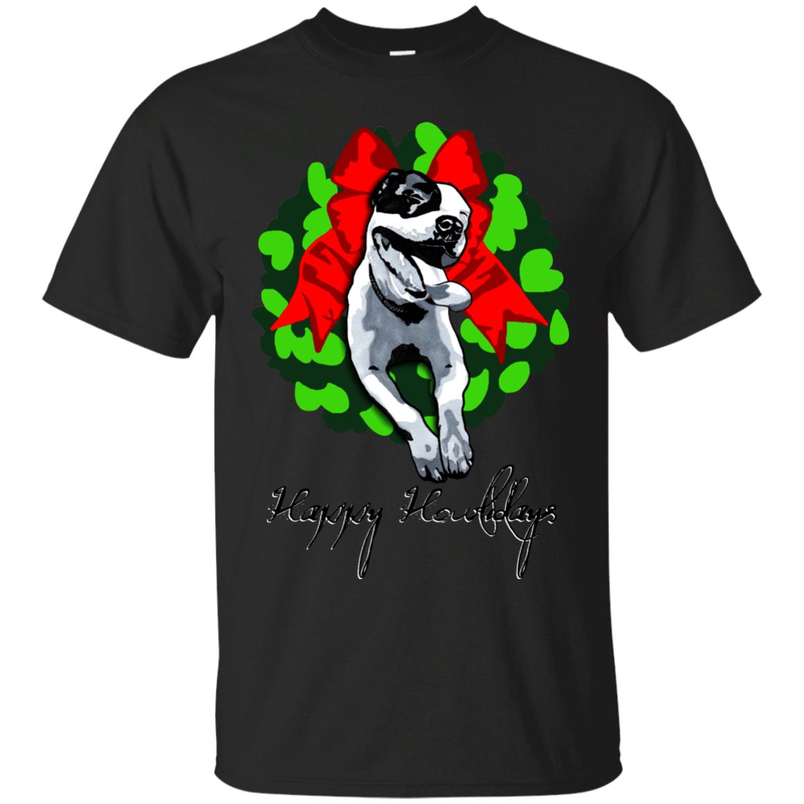 Pit Bull Holiday T-Shirt Christmas